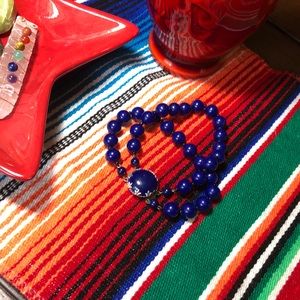 Vintage West Germany Double Strand Bead Bracelet